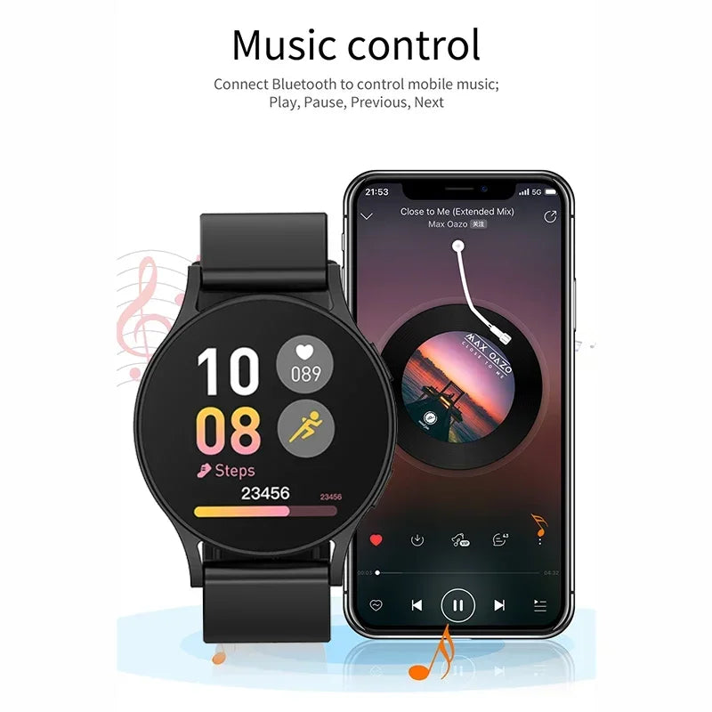 2025 Smartwatch – 1.28" Screen, Bluetooth Call, Heart Rate & Health Monitor