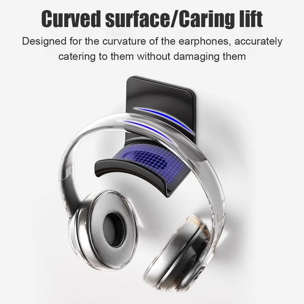 Suporte Adesivo de Fone de Ouvido – Montagem em Parede ou Mesa, Compatível com Qualquer Headset
