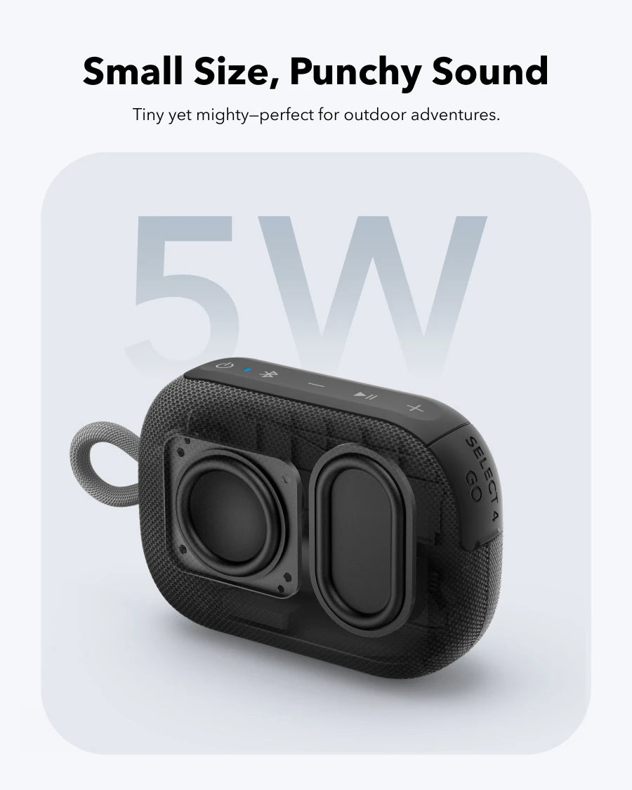 Select 4 Go Bluetooth Speaker – IP67 Waterproof, 20H Battery, Floatable & Portable