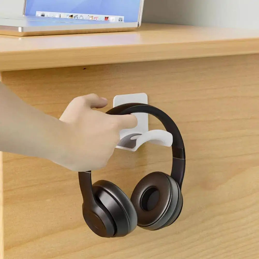 Suporte Adesivo de Fone de Ouvido – Montagem em Parede ou Mesa, Compatível com Qualquer Headset