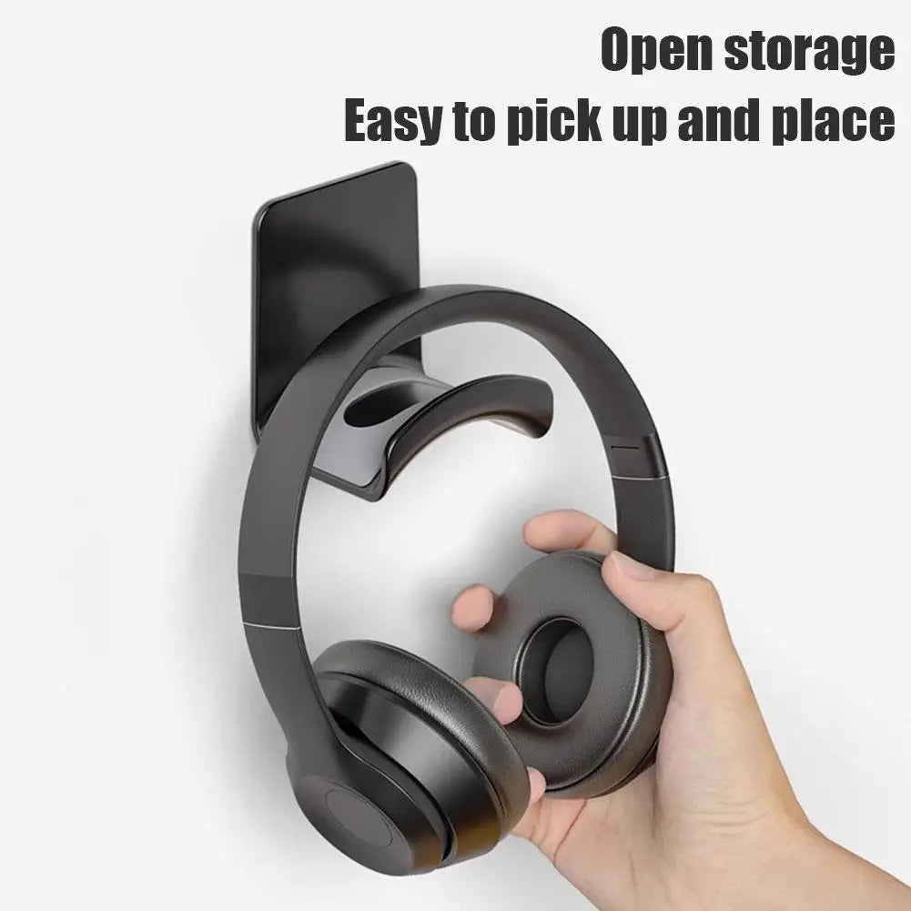 Suporte Adesivo de Fone de Ouvido – Montagem em Parede ou Mesa, Compatível com Qualquer Headset