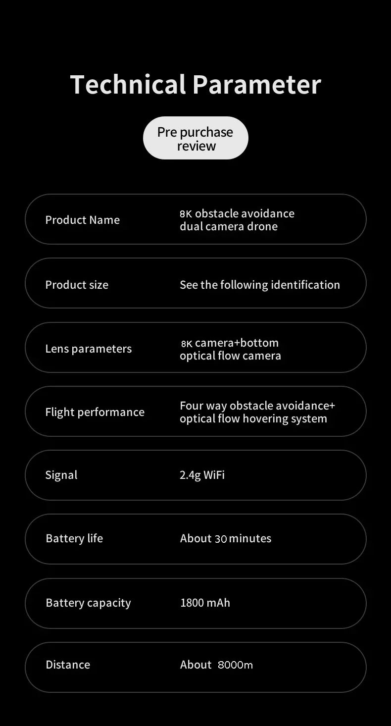Xiaomi KY102 Drone 8K HD Dual-Camera Professional