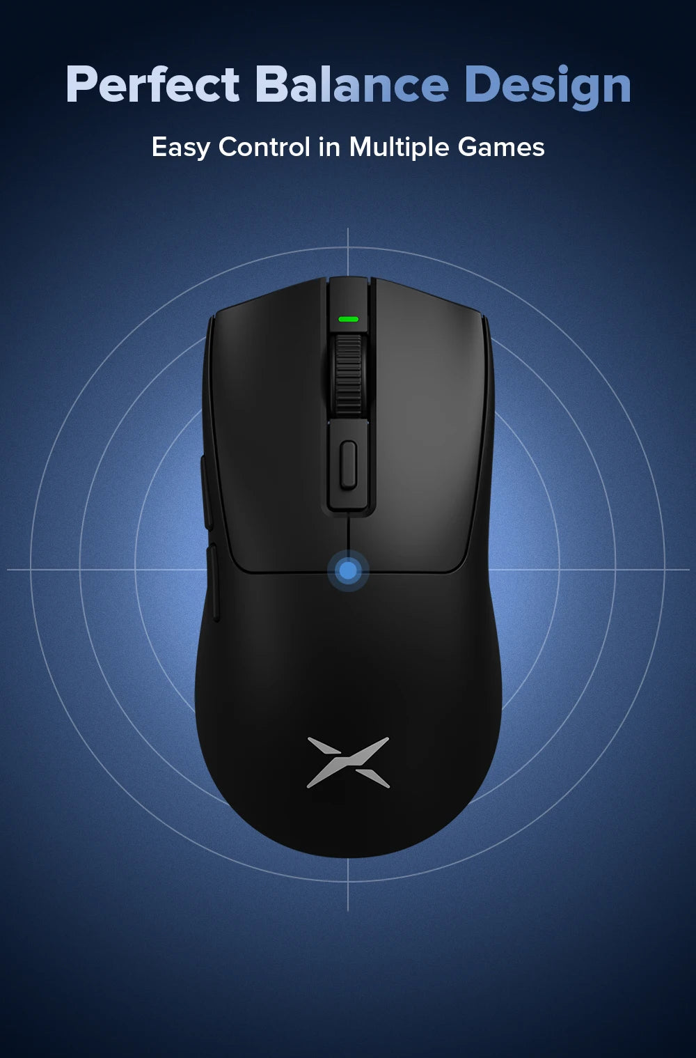 Mouse Gamer Leve Delux M600 Wireless Dual Mode 26000DPI