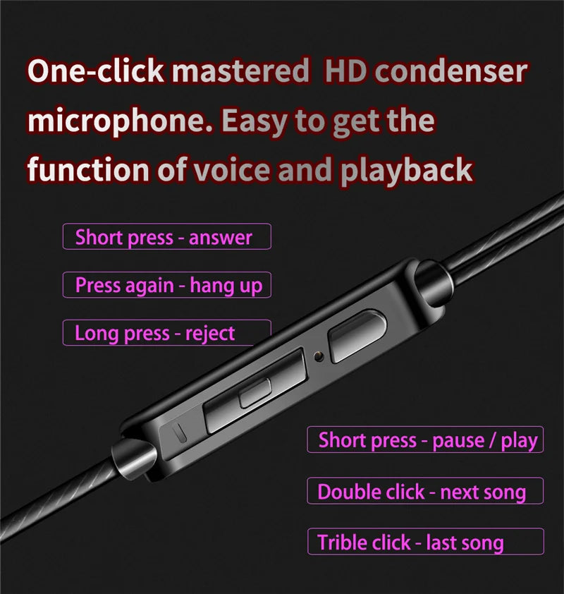 QKZ AK6 Wired Earphones – HiFi Bass, Copper Driver, 3.5mm In-Ear Headset with Mic