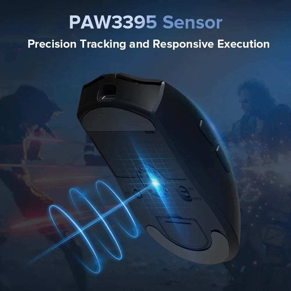 Mouse Gamer Leve Delux M600 Wireless Dual Mode 26000DPI