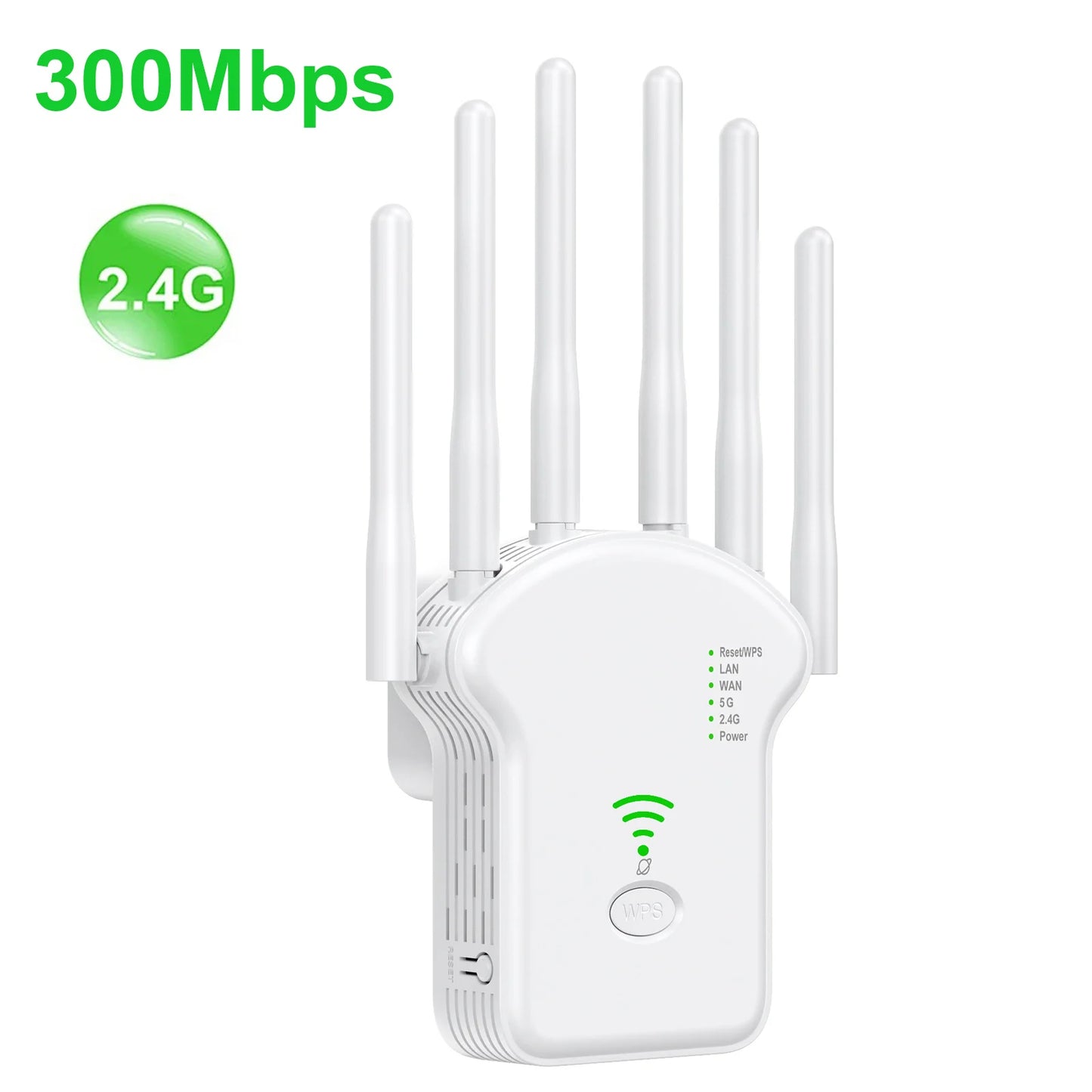 1200Mbps WiFi Extender – High Gain 2.4G/5G Router Signal Booster