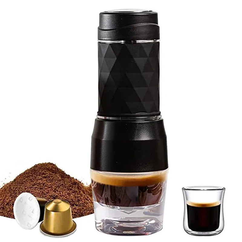 3-in-1 Manual Coffee Maker – Capsule & Ground