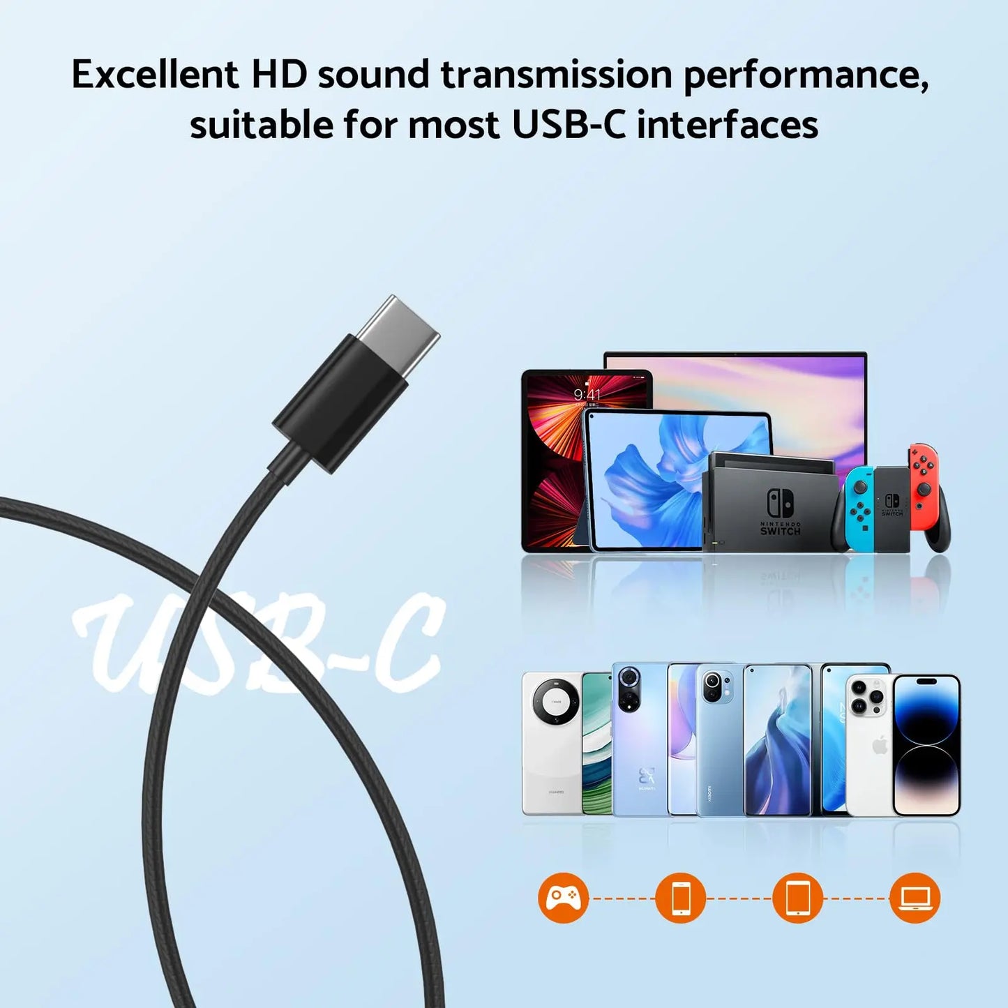 Samsung Wired Earphones – HiFi, Type-C/3.5mm, Mic, In-Ear with Wire Control