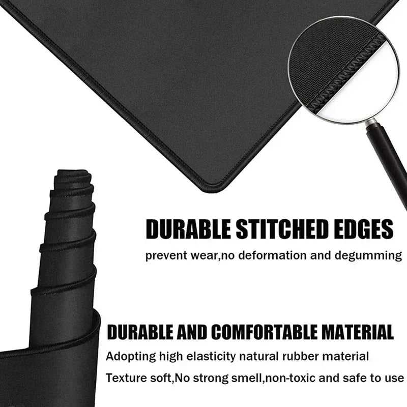 Kurosun Samurai Gaming Mouse Pad Small Gamer E-Sports Mice Mat High Elastic Non-slip Rubber Rug Black Table Cushion for Office