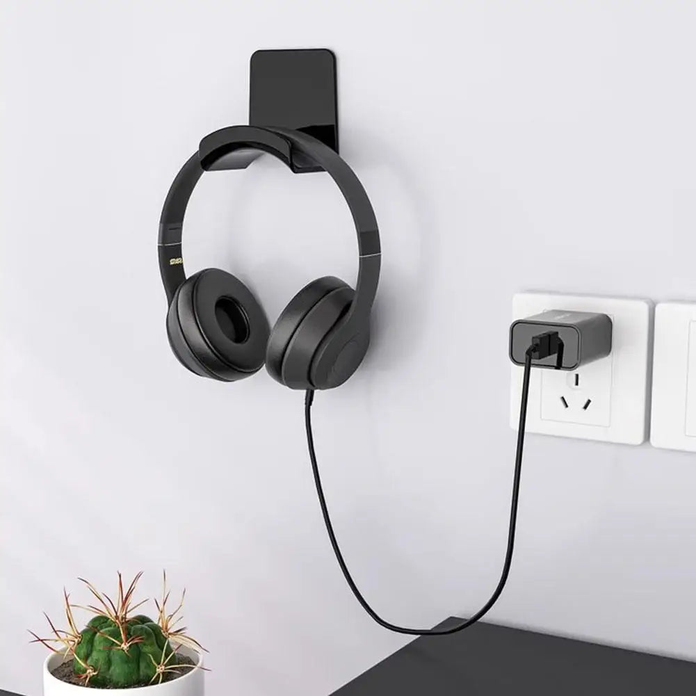 Suporte Adesivo de Fone de Ouvido – Montagem em Parede ou Mesa, Compatível com Qualquer Headset