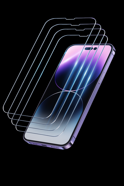 Tempered Glass Case For iPhone 4PCS