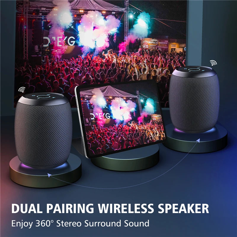 ZEALOT S53 Wireless Speaker – Super Loud 10W, IPX6 Waterproof, 10 Hours, TF/USB