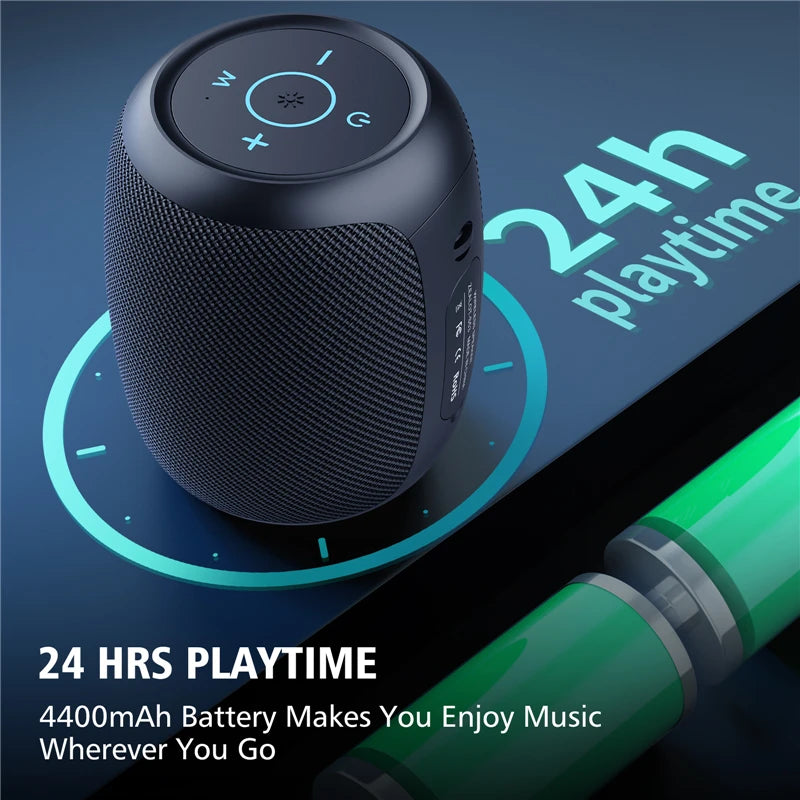 ZEALOT S53 Wireless Speaker – Super Loud 10W, IPX6 Waterproof, 10 Hours, TF/USB