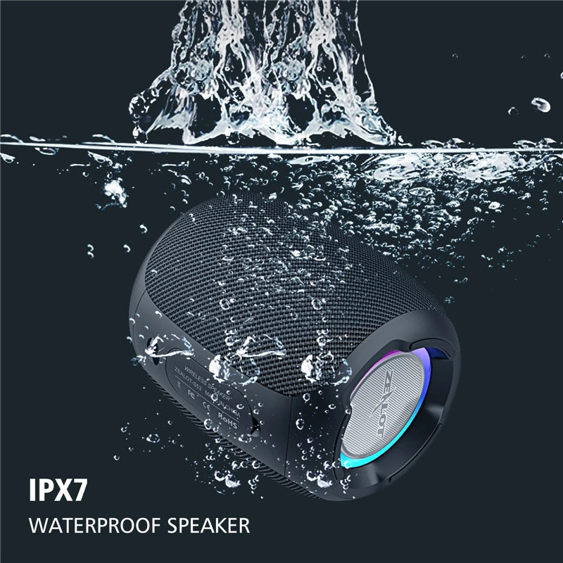 ZEALOT S53 Wireless Speaker – Super Loud 10W, IPX6 Waterproof, 10 Hours, TF/USB