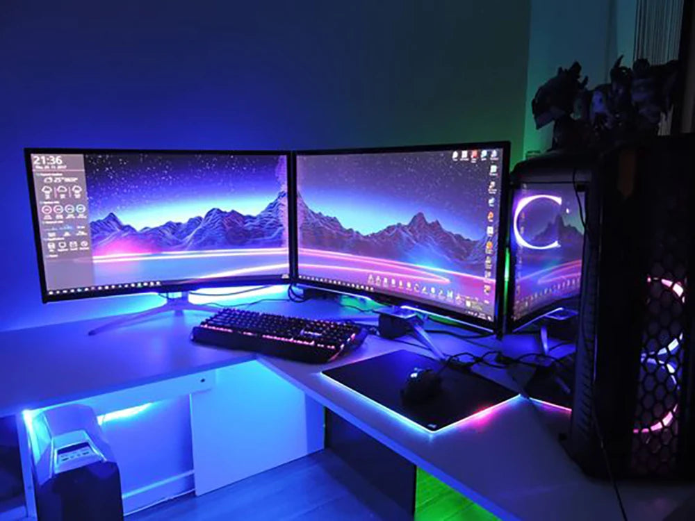 Bluetooth RGB LED Strip – 5V USB 5050 SMD Light for TV, Desktop, DIY Decor