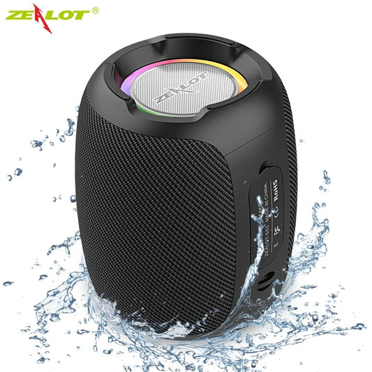 ZEALOT S53 Wireless Speaker – Super Loud 10W, IPX6 Waterproof, 10 Hours, TF/USB