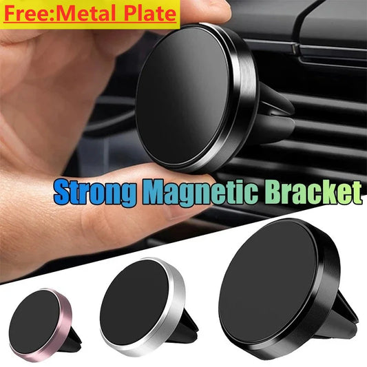 Magnetic Car Phone Holder – Air Vent Mount for iPhone, Xiaomi, Samsung, LG