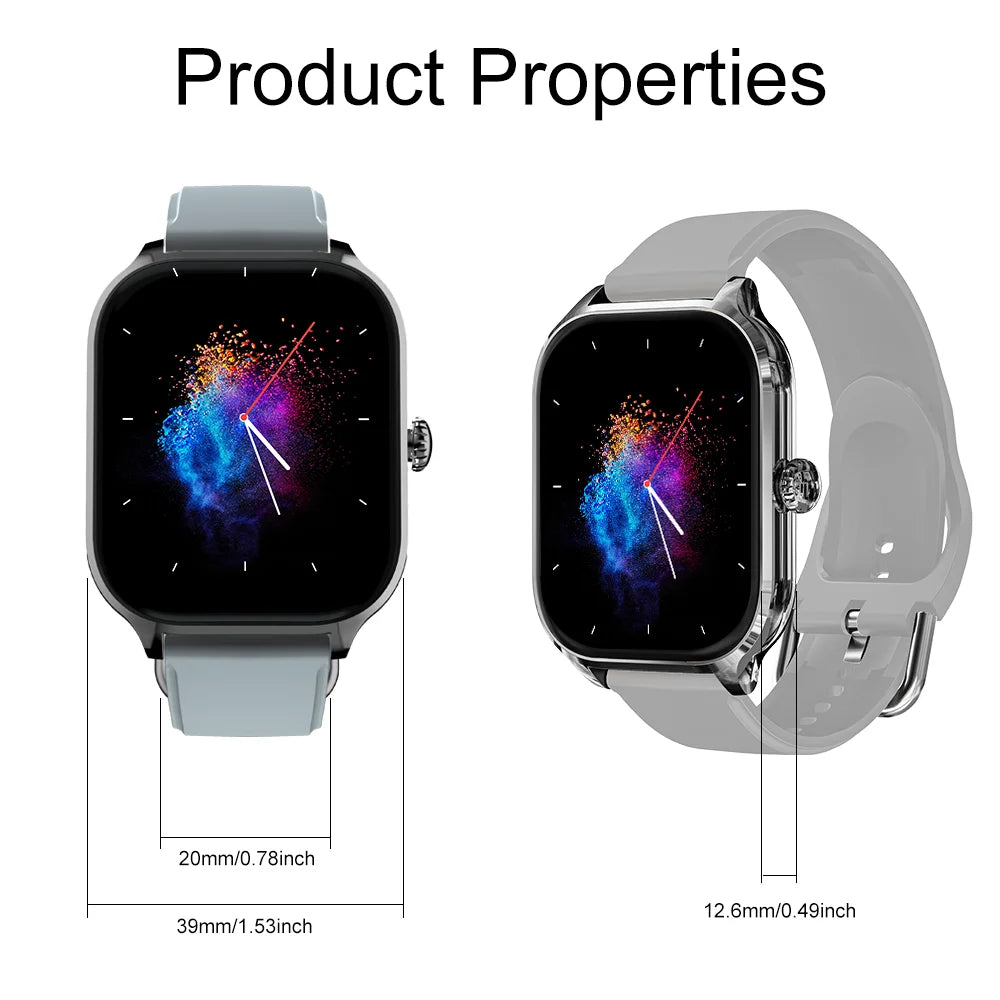 LAXASFIT H9/H6 – Smartwatch with Call, Health Monitor, Calorie Tracking