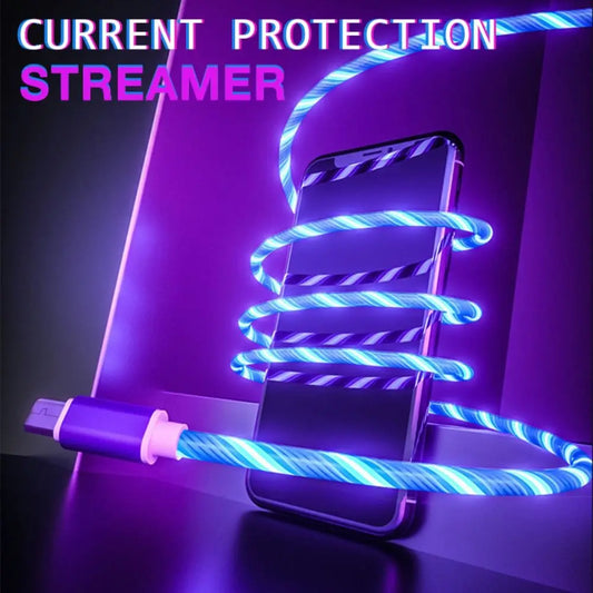 Cables Charge Type C LED light Luminous Fast Charging Mobile Phone
