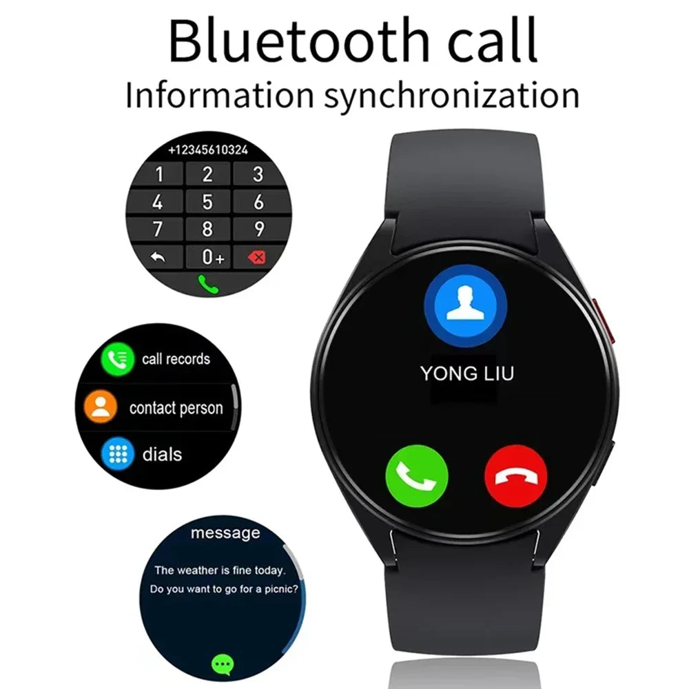 2025 Smartwatch – 1.28" Screen, Bluetooth Call, Heart Rate & Health Monitor