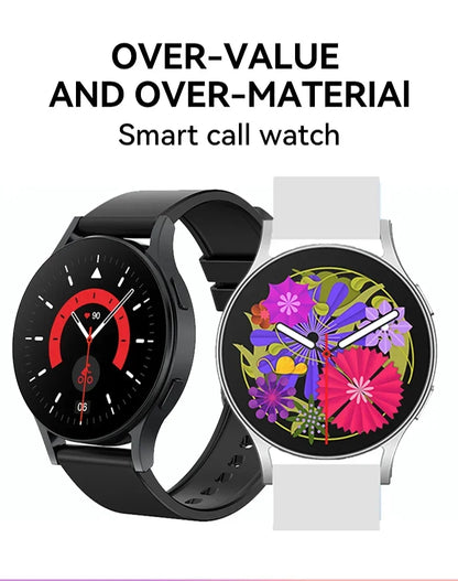 Smartwatch – 1.28" Screen, Bluetooth Call, Heart Rate &amp; Health Monitor