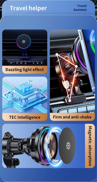 30W Fast Charging Magnetic Car Charger