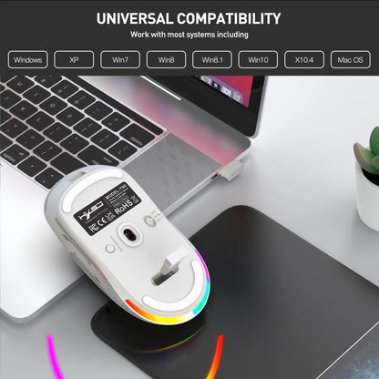 RGB Gaming Mouse 3 Modes – Bluetooth/2.4G/USB, Rechargeable