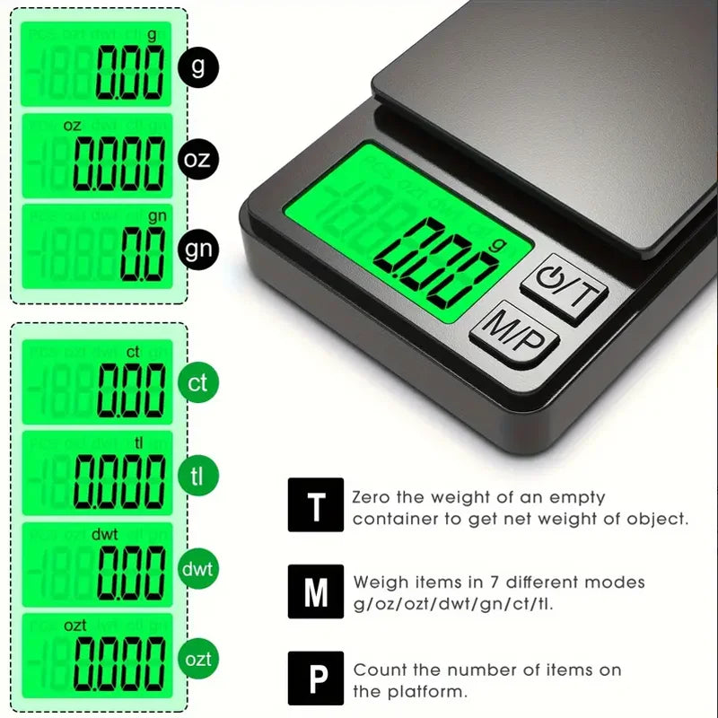 Mini Pocket Scale 0.1g Precision – For Food, Jewelry, Travel