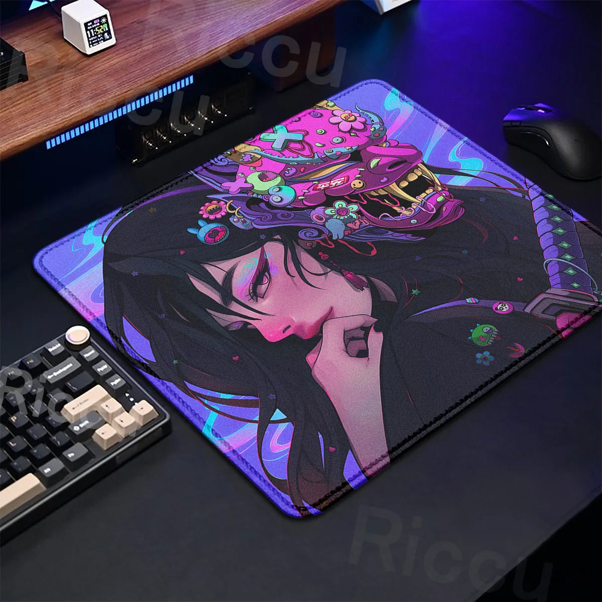Oni Mask Mouse Pad