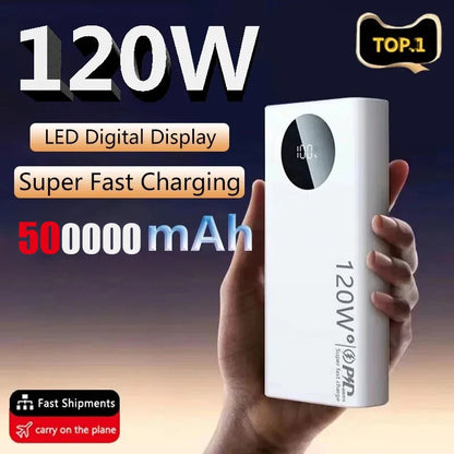 Power Bank 500000mAh 120W