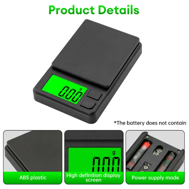 Mini Pocket Scale 0.1g Precision – For Food, Jewelry, Travel
