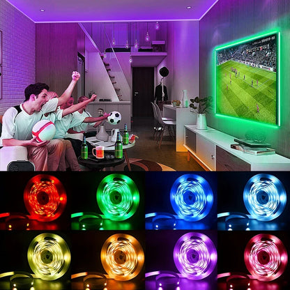 LED TV Backlight Strip – USB 5V, 3-Key Control, Flexible Tape Light for Home &amp; Party