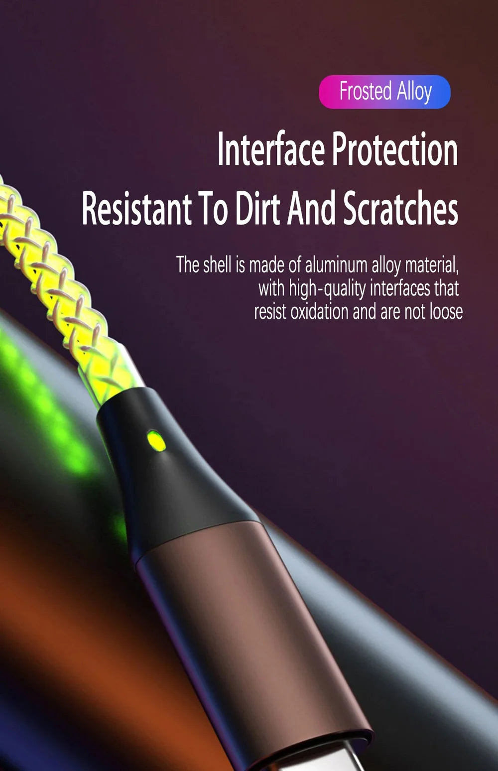 RGB LED USB-C Cable 66W – Super Fast Charging for iPhone &amp; Android Devices