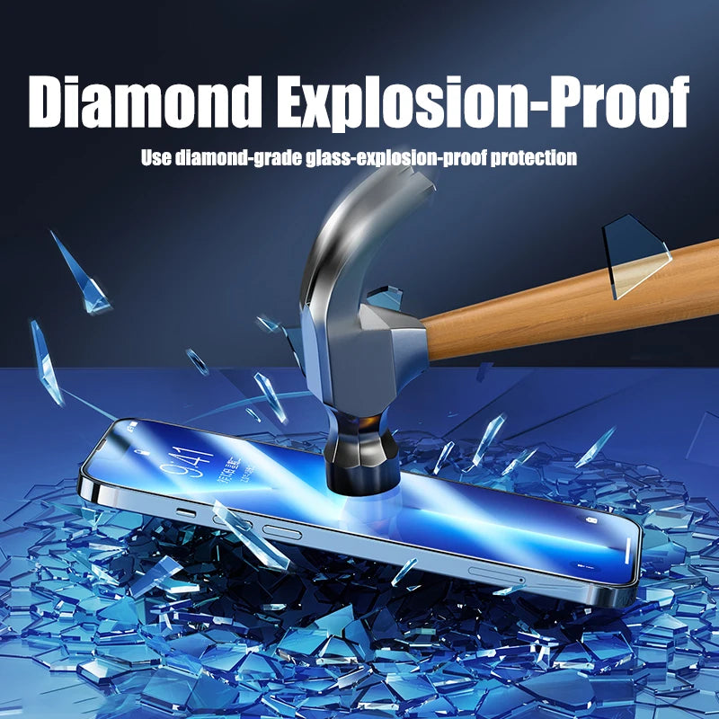 Tempered Glass Case For iPhone 4PCS