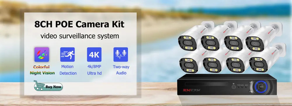 4K POE security camera