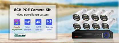 4K POE security camera