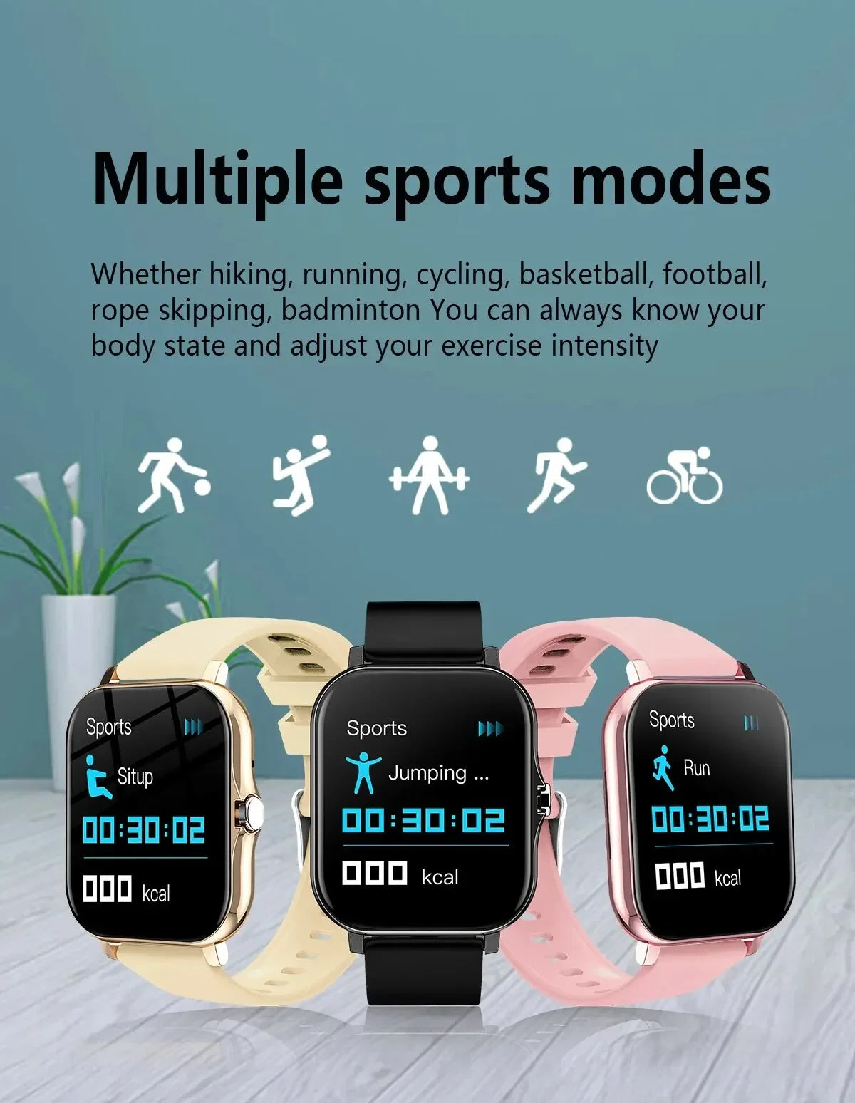 Xiaomi Smart Watch 2025 – Call Feature, Sport Modes, iPhone/Android Compatible
