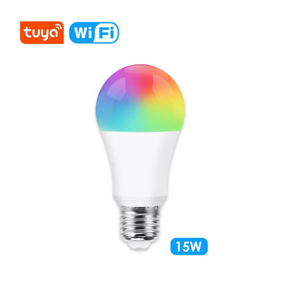Tuya Smart LED Bulb – WiFi/Bluetooth, RGB E27, Alexa &amp; Google Assistant Compatible