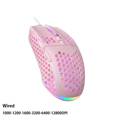 Wired Gaming Mouse – 12800DPI, Macro, Ergonomic, SOLAKAKA SM900