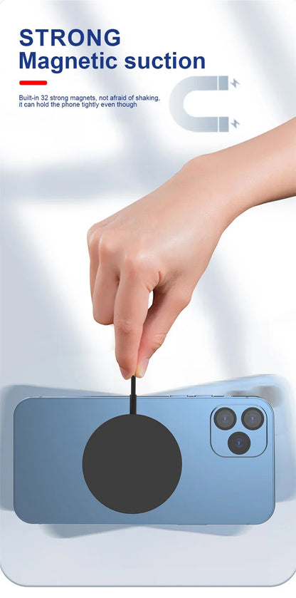 30W Magnetic Wireless Charger Pad – Fast Charging Stand for iPhone, AirPods &amp; USB-A