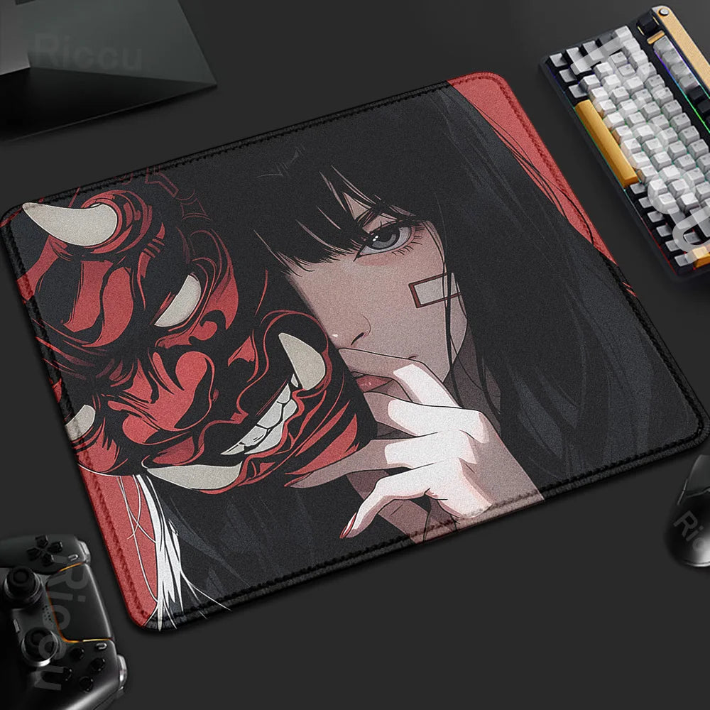 Mouse Pad Mask Girl