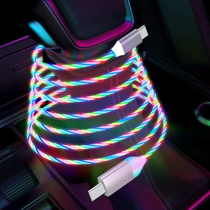 60W USB Type-C to USB LED PD Cable