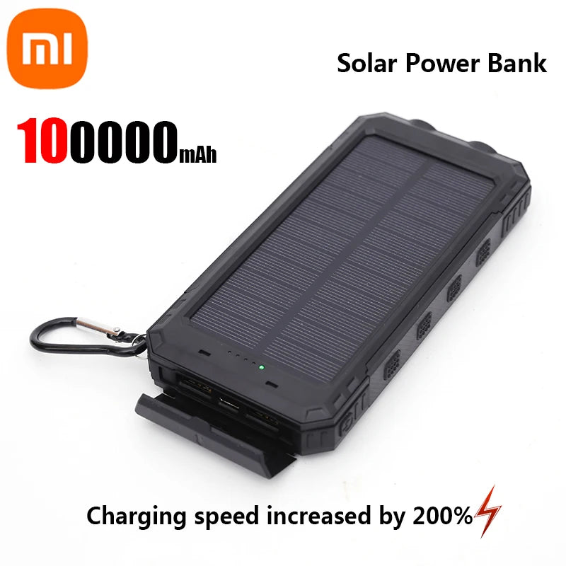 Xiaomi Solar Power Bank 200000mAh – Fast Charging for iPhone &amp; Android Devices