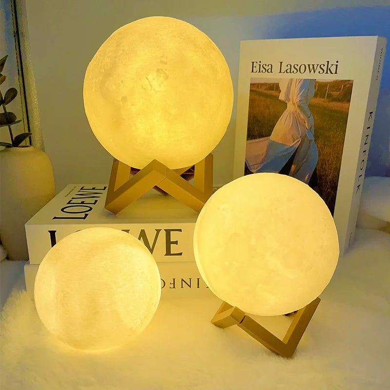 DIY Moon Lamp Kit – Hand-Paint Planet Light for Children's Day &amp; Family Fun