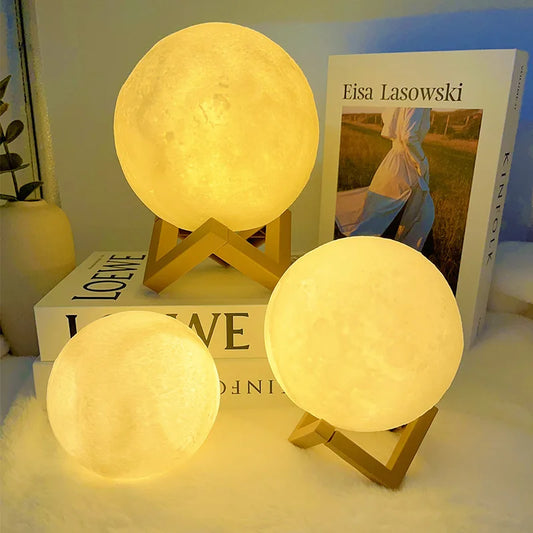 DIY Moon Lamp Kit – Hand-Paint Planet Light for Children’s Day & Family Fun