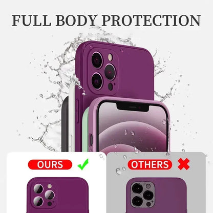 Case For IPhone - Silicone Solid Color