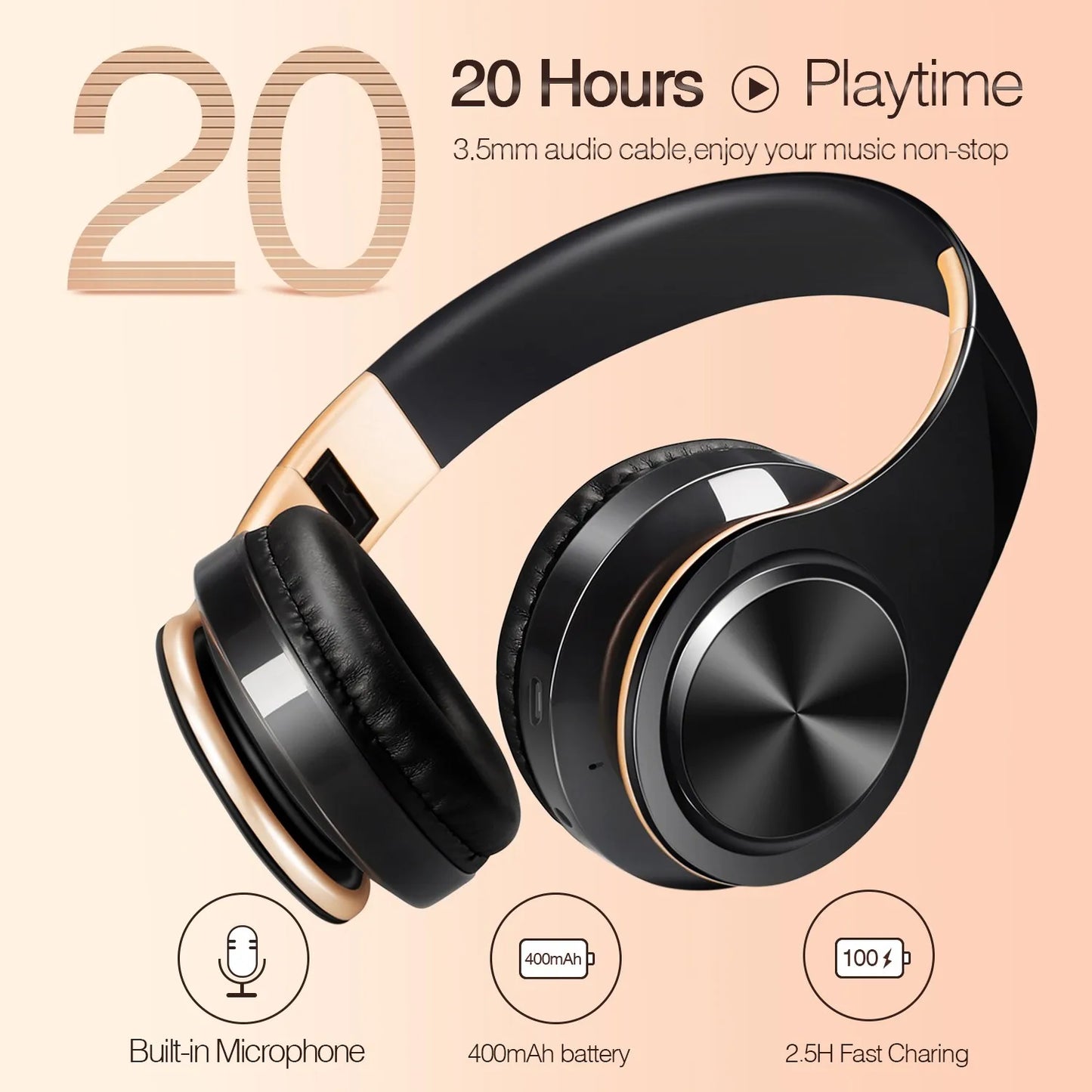Wireless Gold Edition Headphones