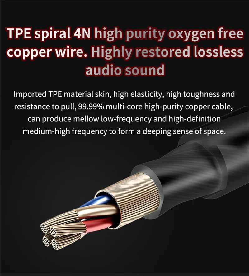 QKZ AK6 Wired Earphones – HiFi Bass, Copper Driver, 3.5mm In-Ear Headset with Mic