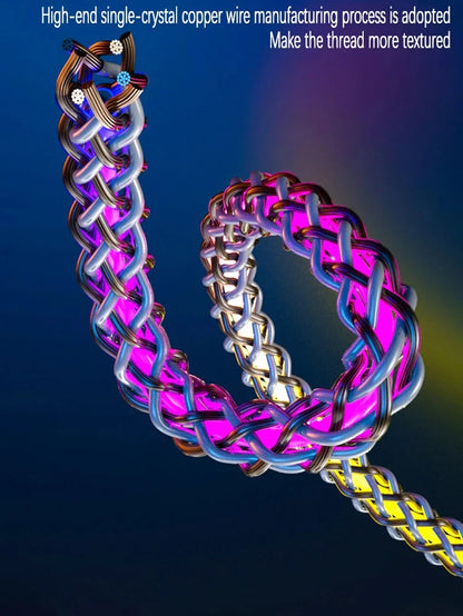 RGB LED USB-C Cable 66W – Super Fast Charging for iPhone &amp; Android Devices