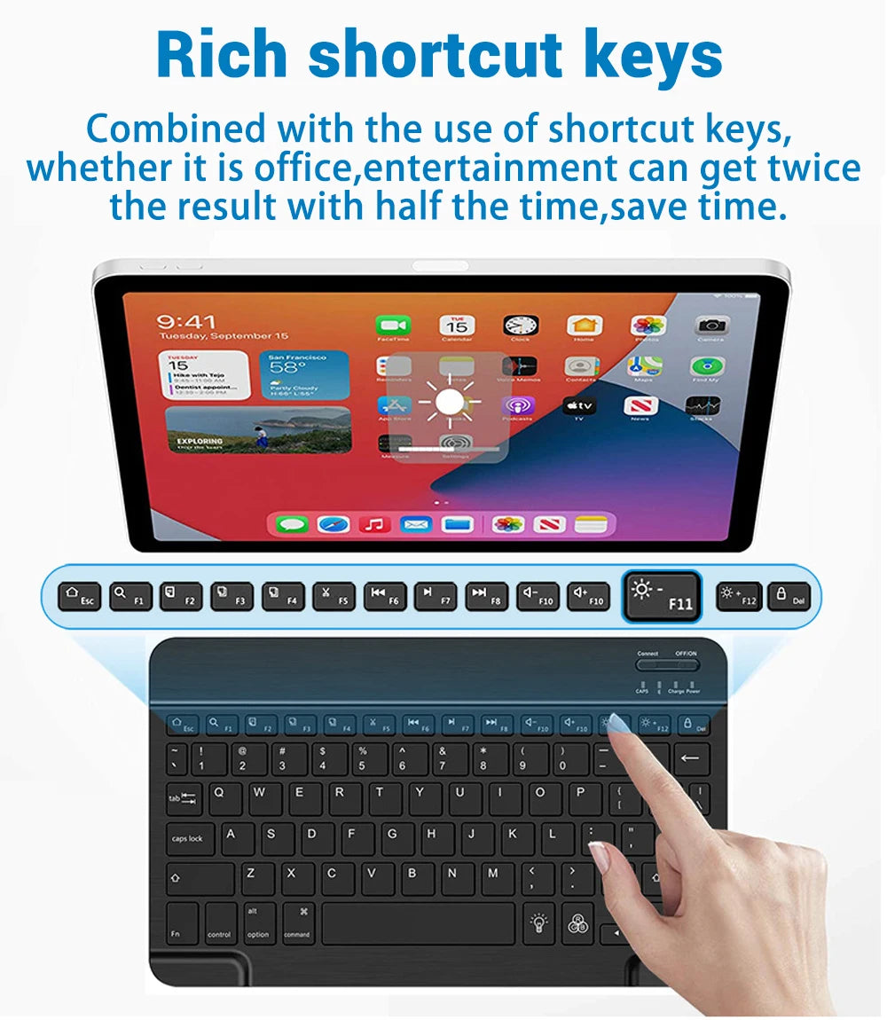 EMTRA Bluetooth Keyboard and Mouse with Backlight